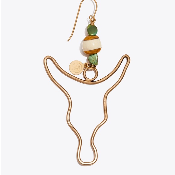 ISO {Tory Burch} Steer Head Earrings - Picture 2 of 3